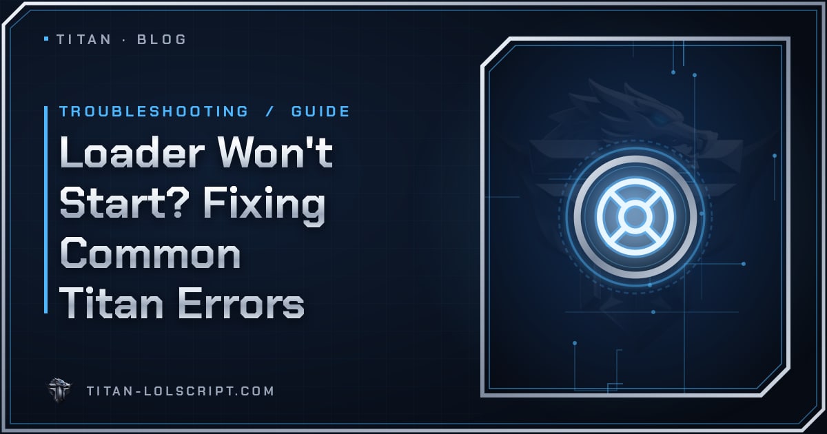 Loader Won't Start? Fixing Common Titan Errors